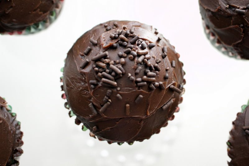 Chocolate Cupcakes With Rum Chocolate Ganache The Bossy Kitchen