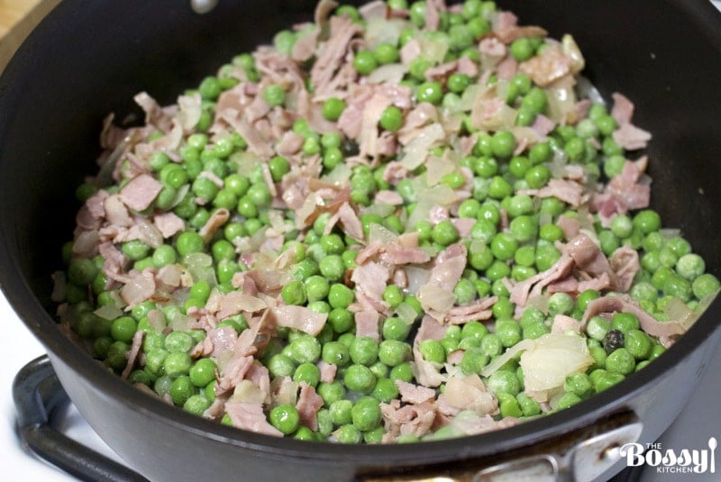 Easy Green Peas with Ham Spanish Recipe