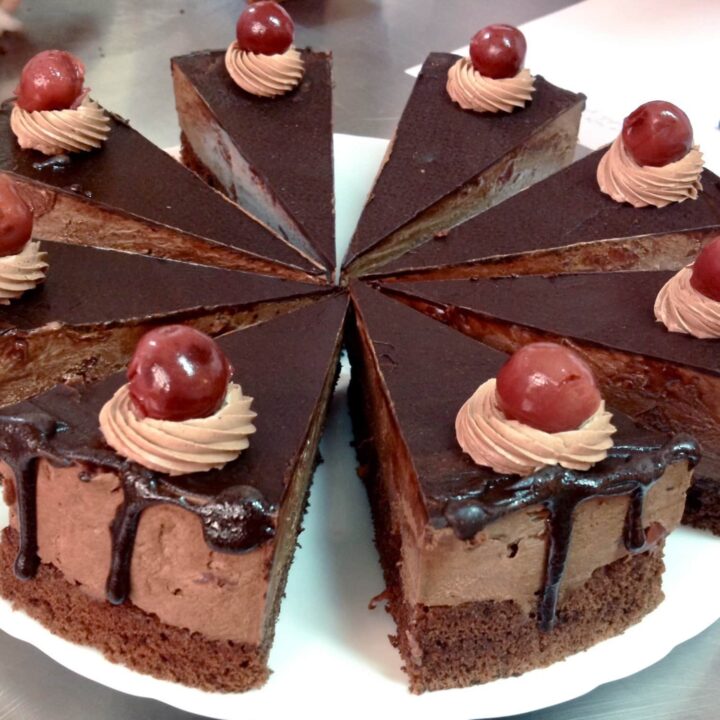 Chocolate Cake With Tart Cherries