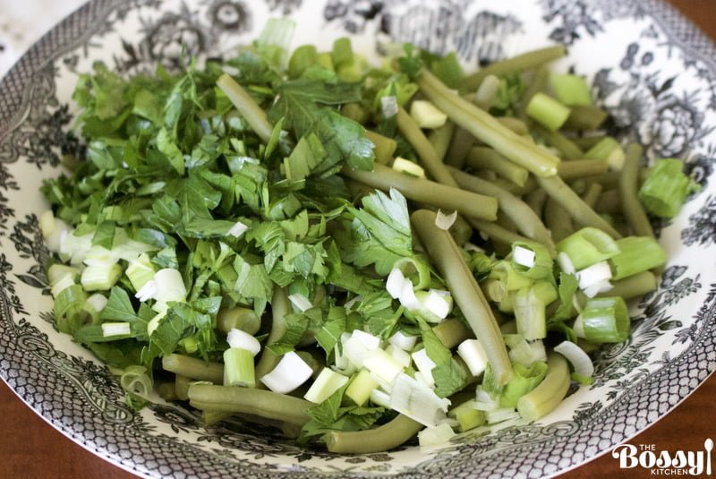 Romanian Garlic Green Beans Salad