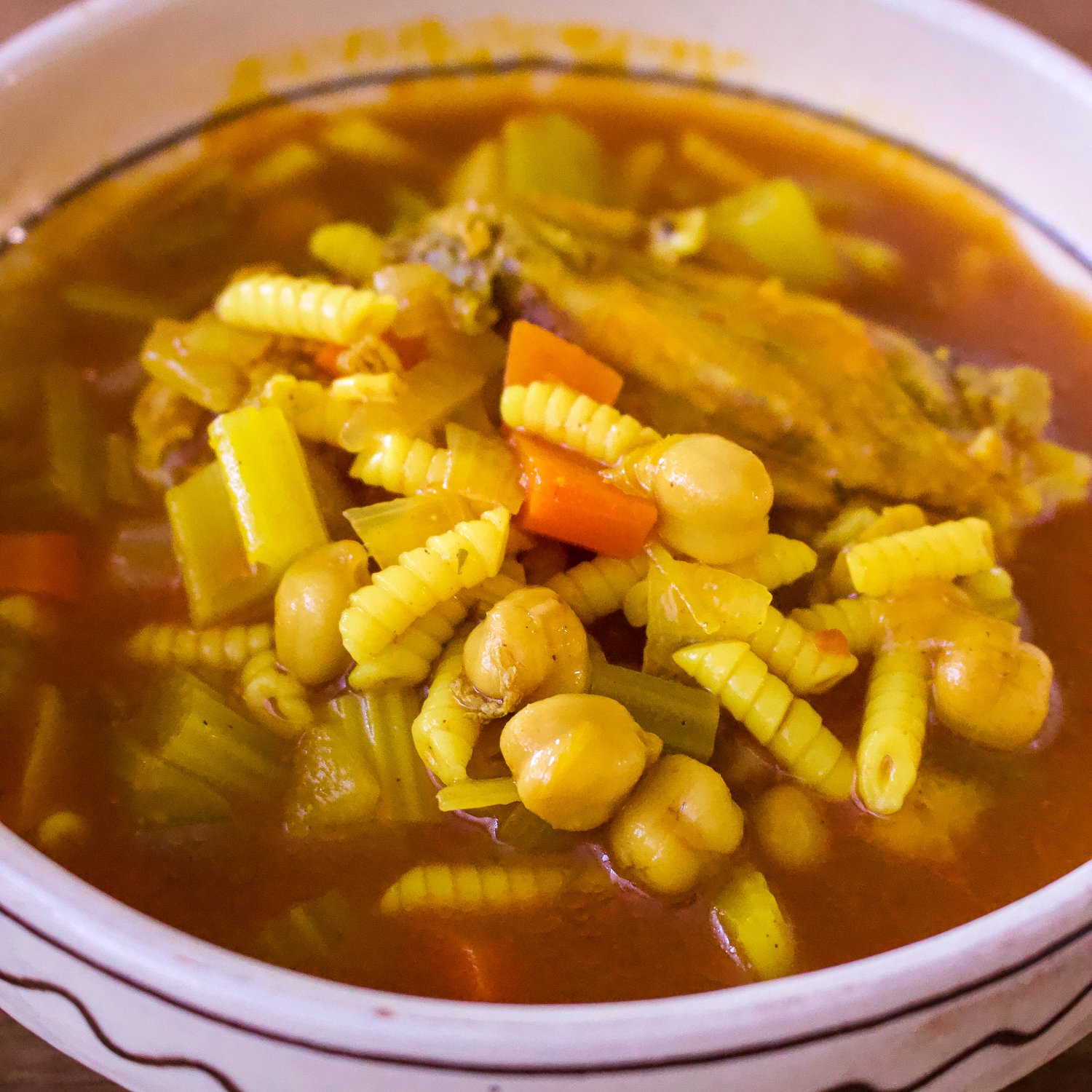 Moroccan Chicken Soup With Chickpeas