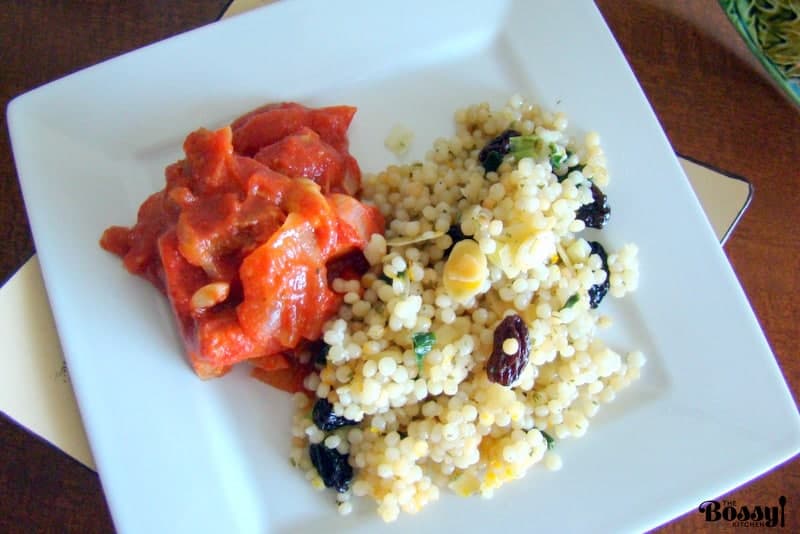 Pearl Couscous With Almonds And Raisins