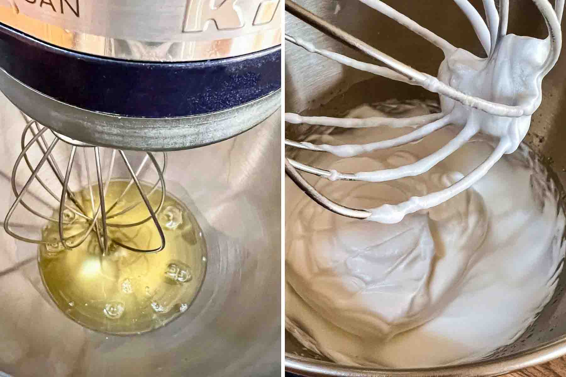 Egg Whites With Sugar Collage.