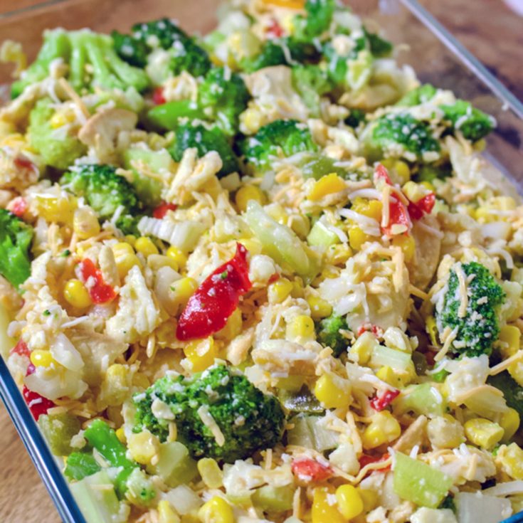 Scalloped Corn with Vegetables