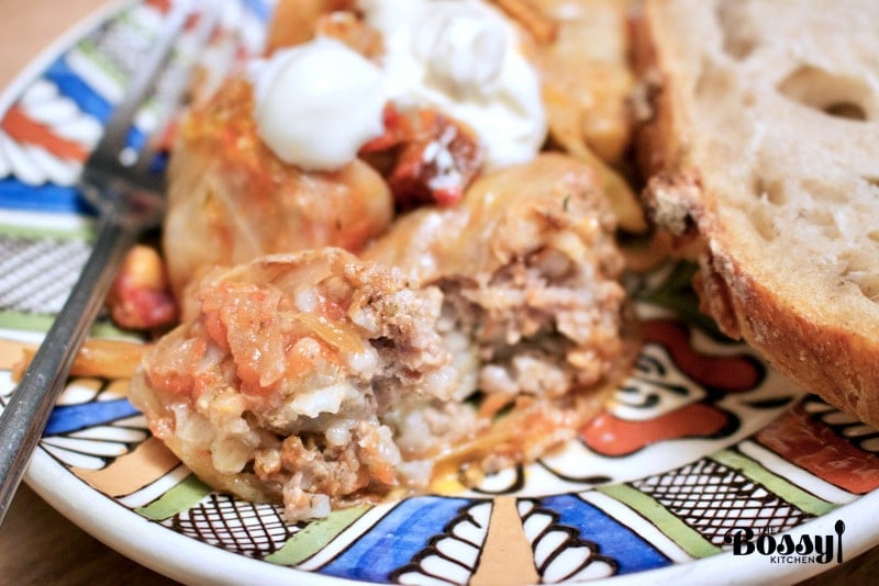 Authentic Romanian Sauerkraut Stuffed Cabbage Rolls The Bossy Kitchen