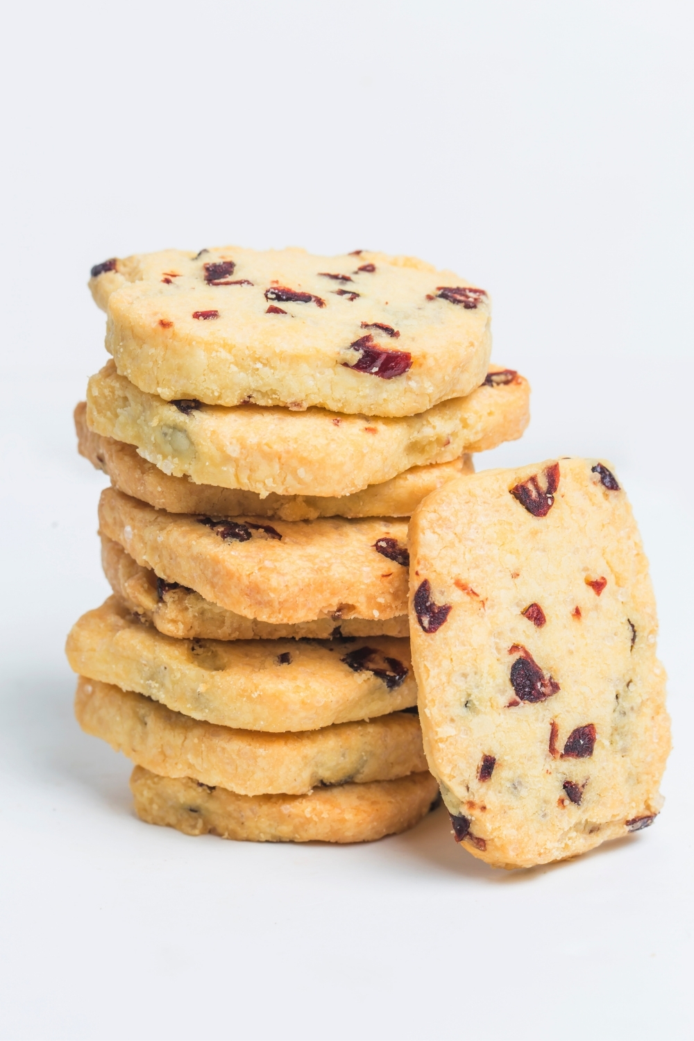 almond cranberry shortbread cookies