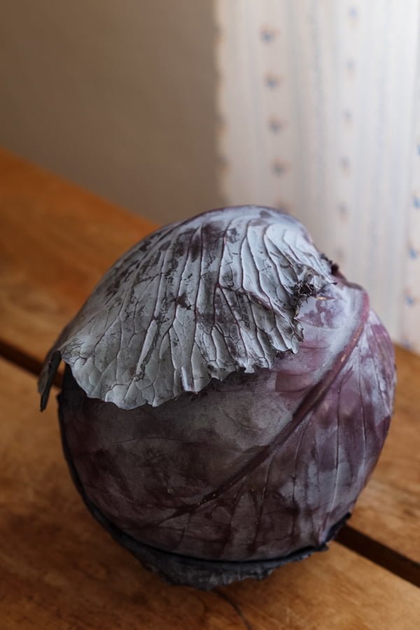 This Apple Walnuts And Raisins Red Cabbage Salad is an awesome winter salad and one of my favorites. The crunchy texture of cabbage, apples and walnuts makes this salad a delicious option for dinner. Red cabbage