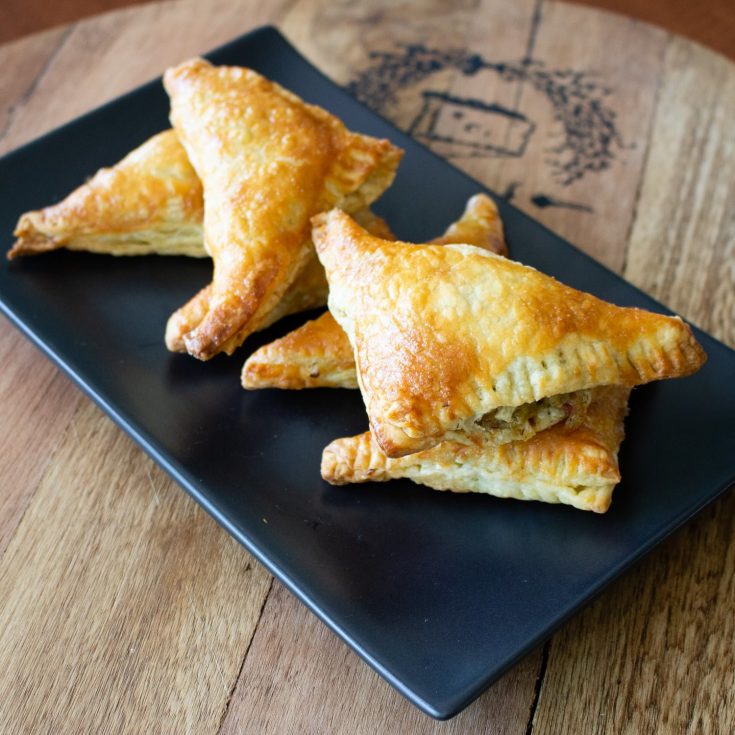 Cabbage Puff Pastries Triangles