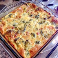 Crustless Broccoli Bacon Quiche