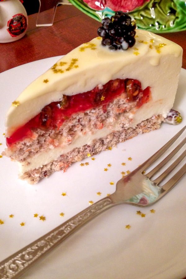 My Experience Casting for Master Chef US7 slice of dacquoise hazelnuts cake with white chocolate mousse