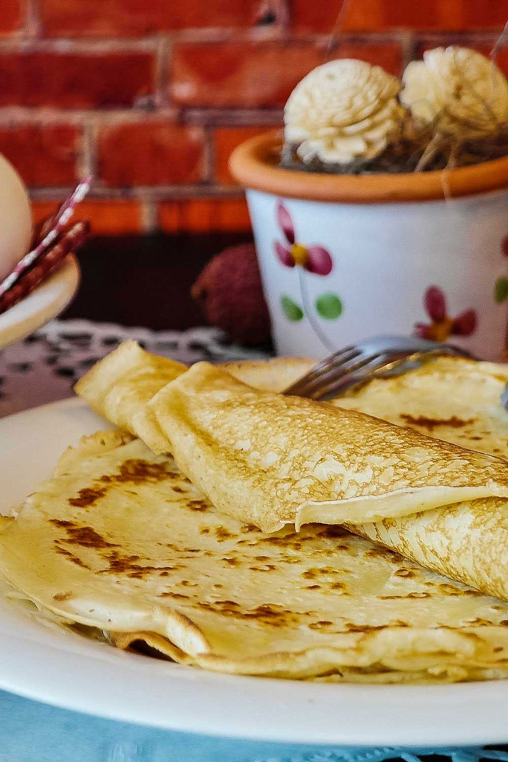 Plate With Crepes and fork0