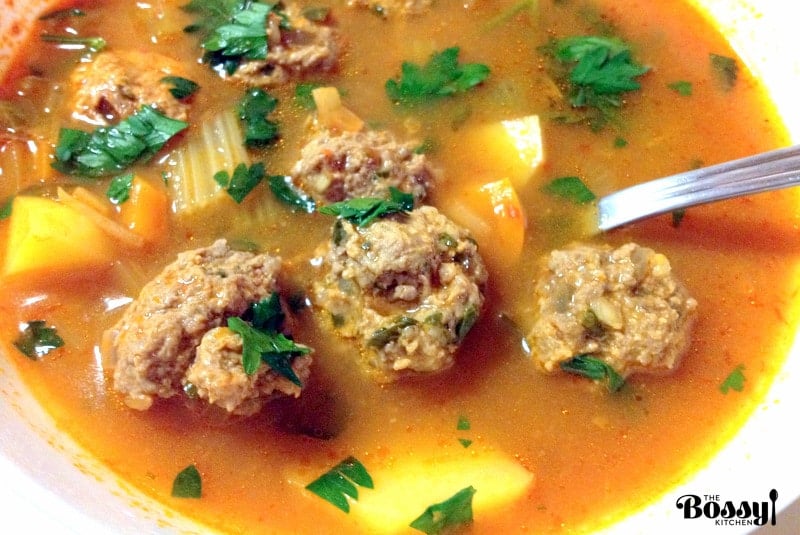 Romanian Meatballs Sour Soup (Ciorba De Perisoare)