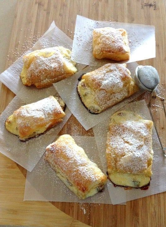 Farmer Cheese Sweet Pastries on parchment paper