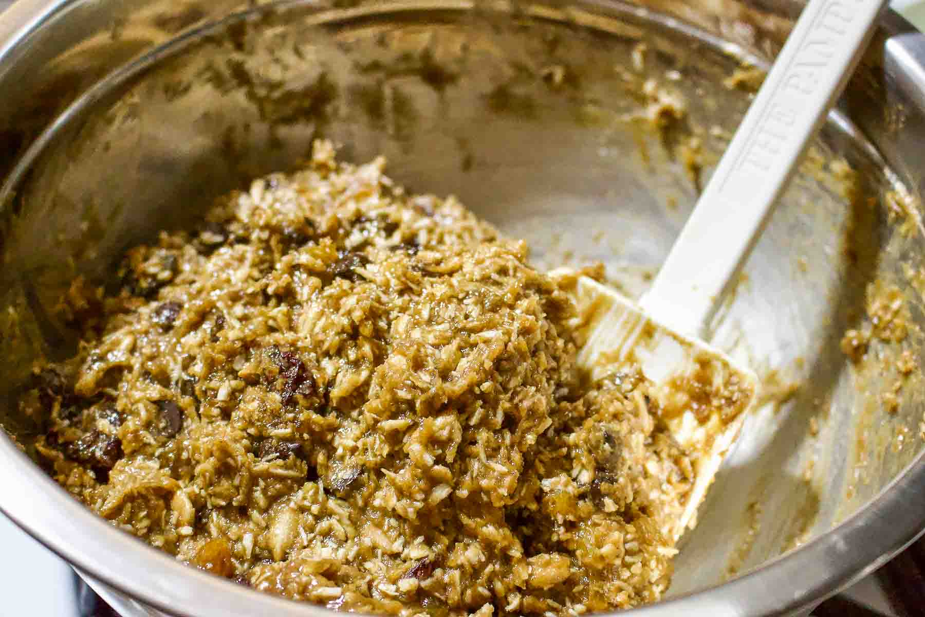 Sunflower Seeds Butter Cookies dough in a bowl.