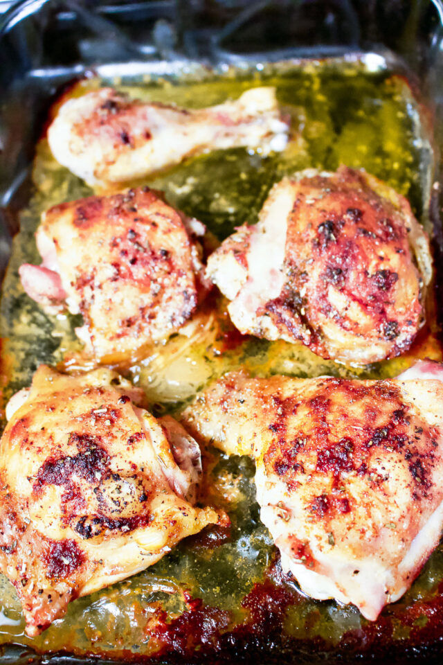 Lemon Garlic Roasted Chicken Legs The Bossy Kitchen
