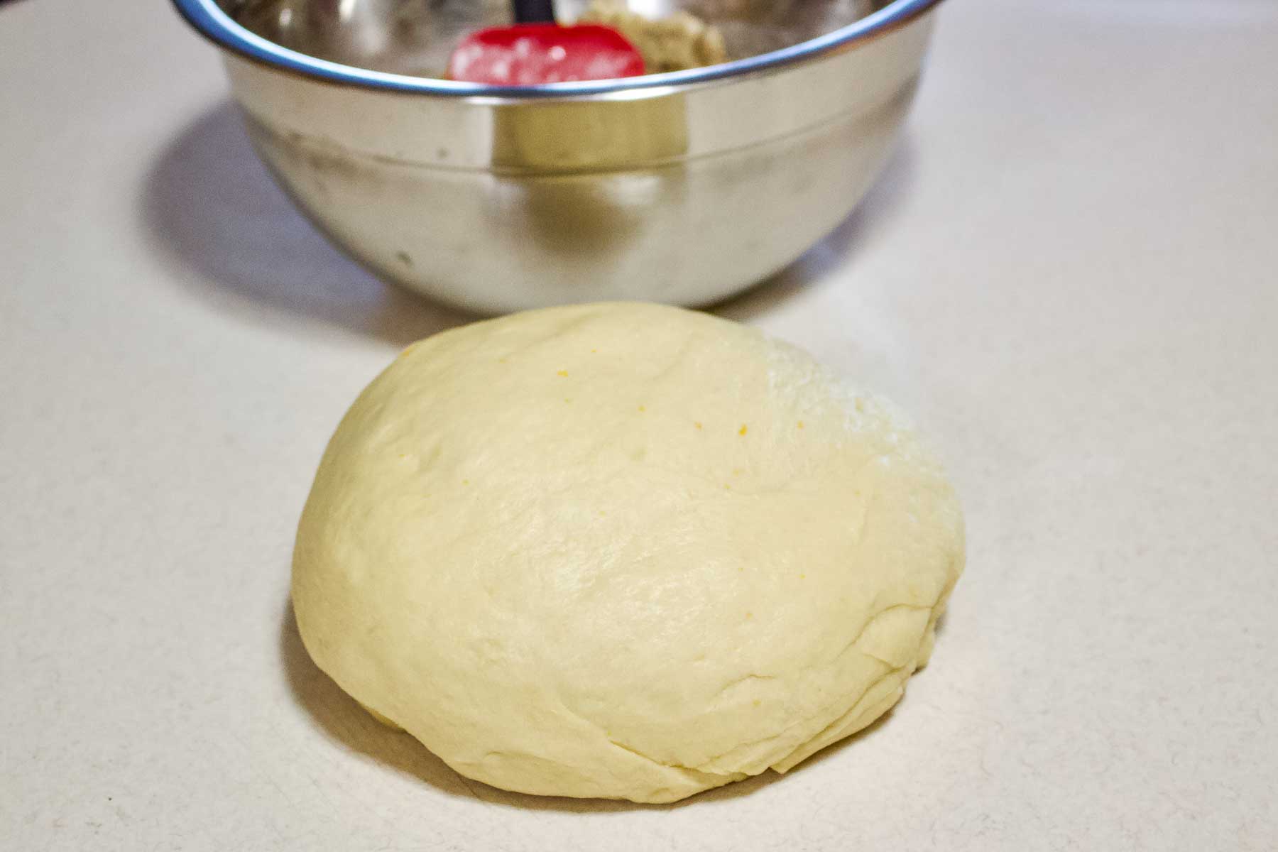 Mucenici dough ready to roll.