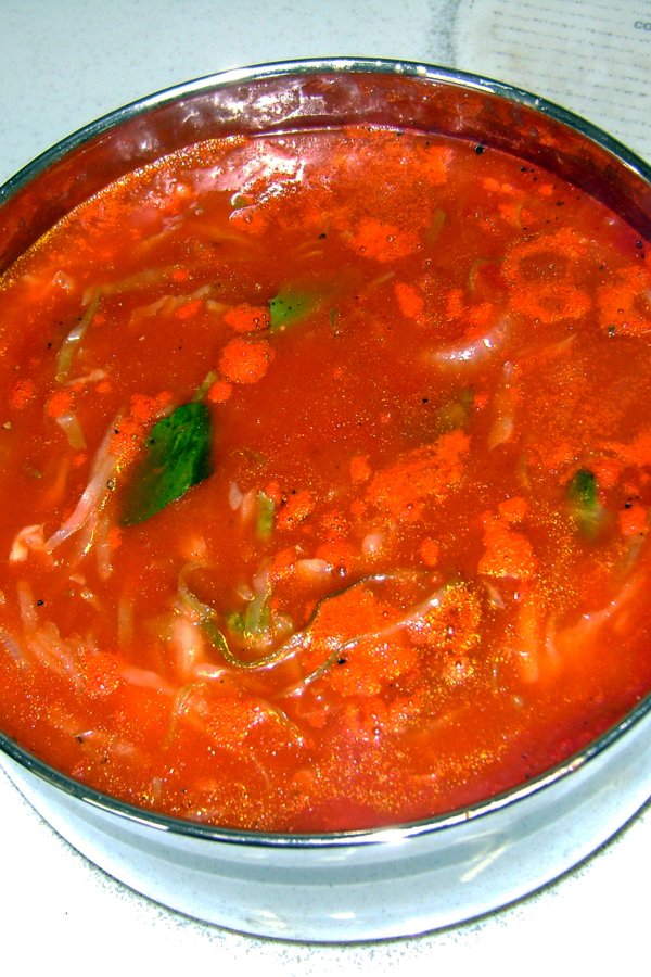 tomato soup cooking on the stove