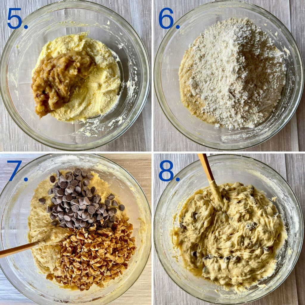 Second set instructions for banana walnut chocolate chips cookies LR0