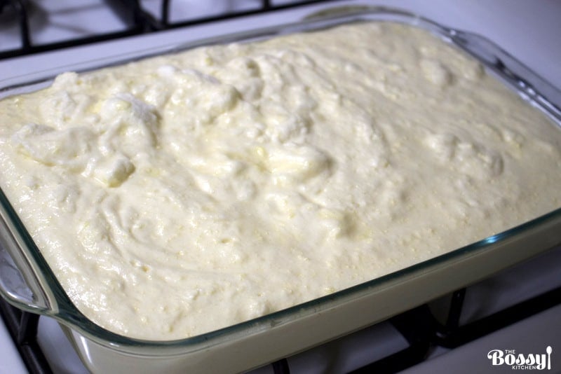 Vanilla Magic Custard Cake is an easy dessert that could be perfect for a potluck or a party. One batter, three layers of Heaven! It is easy to make, because all the magic happens in the oven during the baking process, when the batter separates in three layers of goodness. Enjoy!