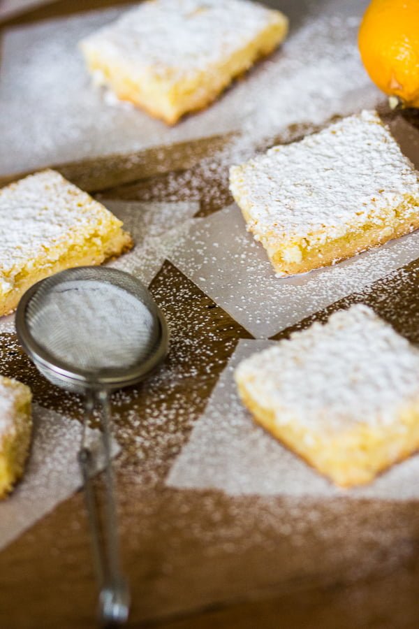 Coconut-Almond Lemon Bars Recipe is a tasty, twisted version of the traditional lemon bars. The combination of coconut, lemon and almond is a perfect one. Coconut-Almond Lemon Bars Recipe close up