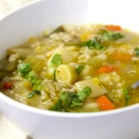 Easy Leek and Rice Soup 1
