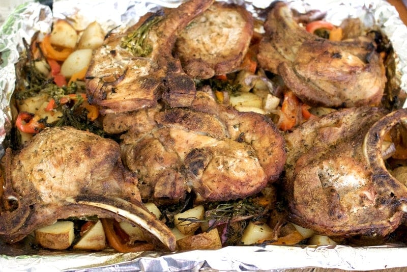 Pork Chops With Roasted Vegetables – The Bossy Kitchen-Cooking at home