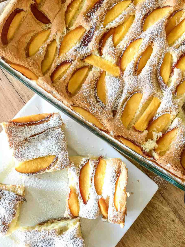 German Peach Kuchen – The Bossy Kitchen