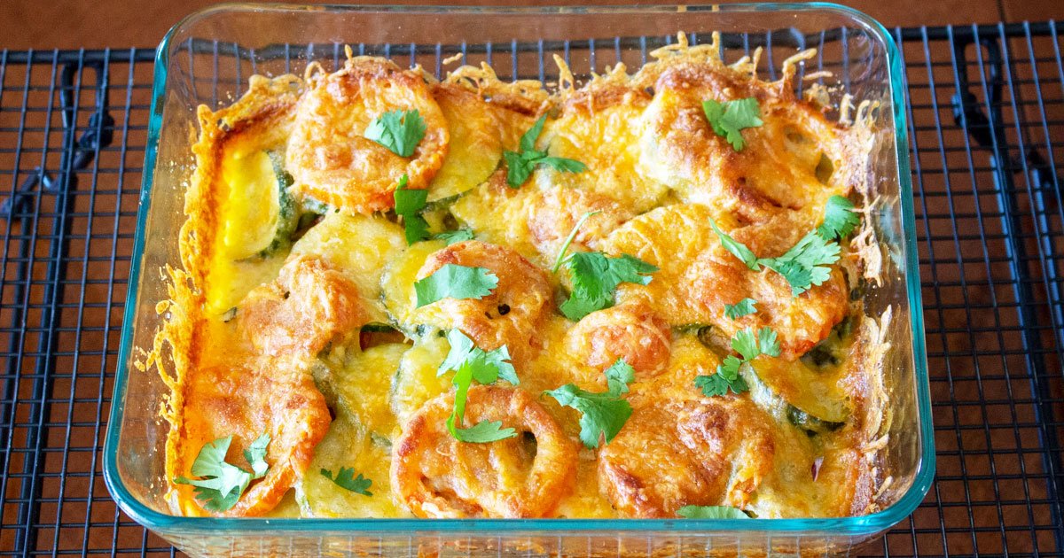 Baked Zucchini Tomato and Mozzarella Casserole