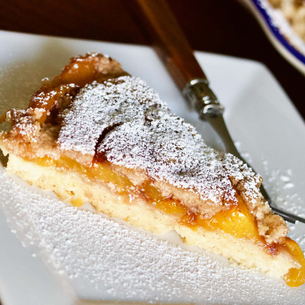 German Peach Kuchen The Bossy Kitchen