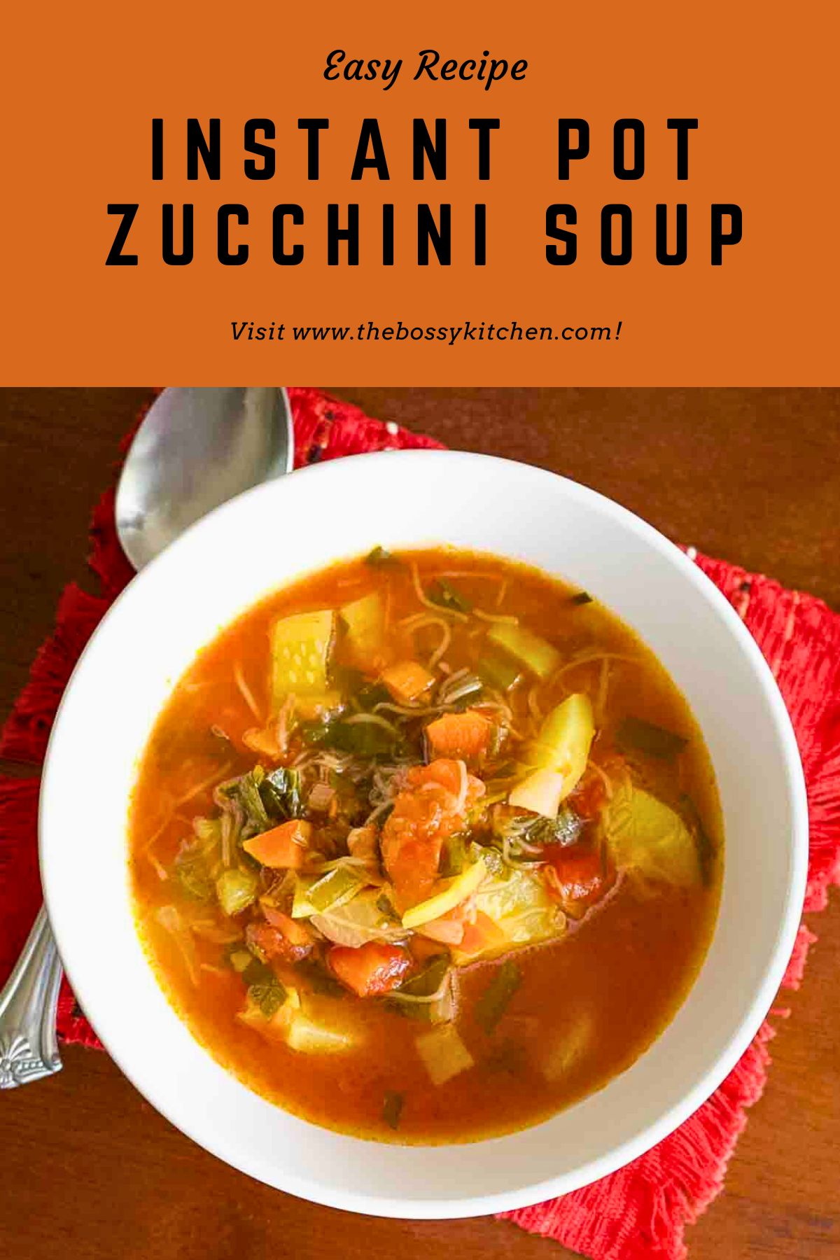 Zucchini Soup Pinterest Collage.
