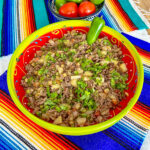 Mexican Picadillo in a large bowl.