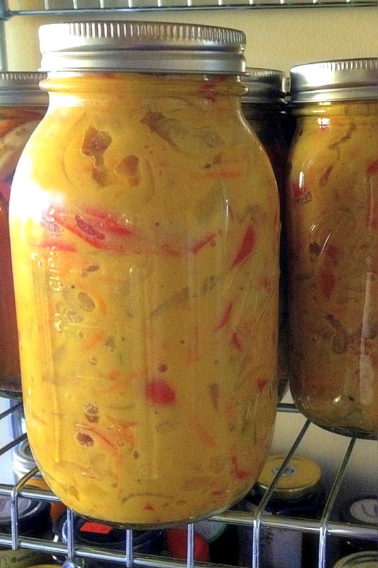 Mustard Pickled Vegetables- a winter delight- great for the holidays, perfect as an appetizer, side dish with roasted meats or just as a snack. Mustard Pickled Vegetables- jars