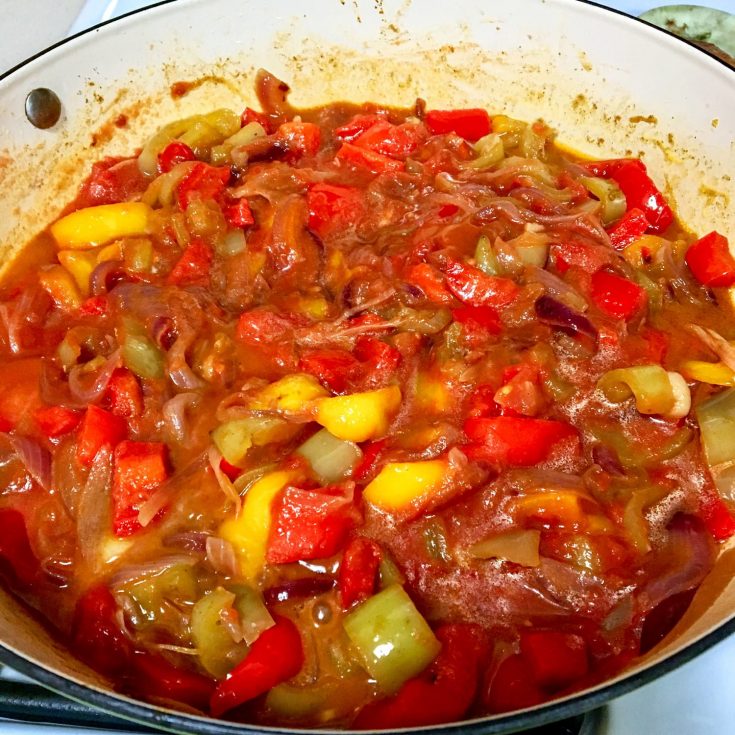 Lecso- Hungarian Pepper-Tomato Stew