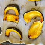 Roasted Kabocha squash slices.