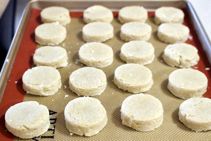 baking tray with Spanish cookies ready to be baked