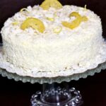 Cream Cheese Lemon Coconut Cake