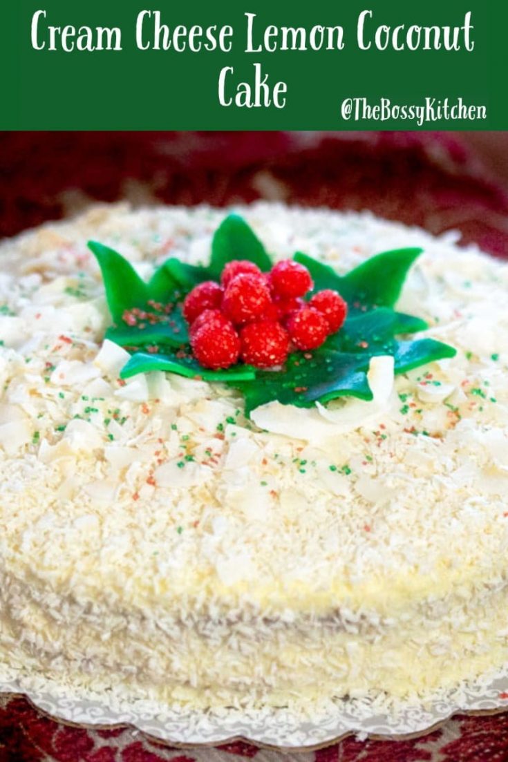 Cream Cheese Lemon Coconut Cake The Bossy Kitchen