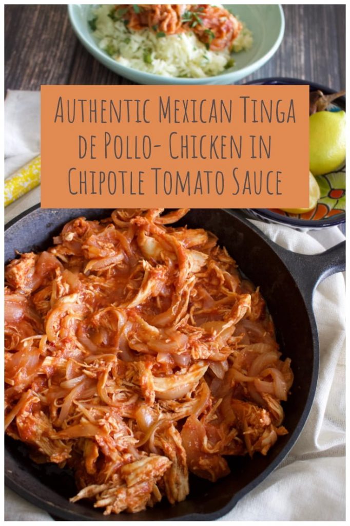 Authentic Mexican Chicken Tinga- Best Tinga De Pollo-The Bossy Kitchen