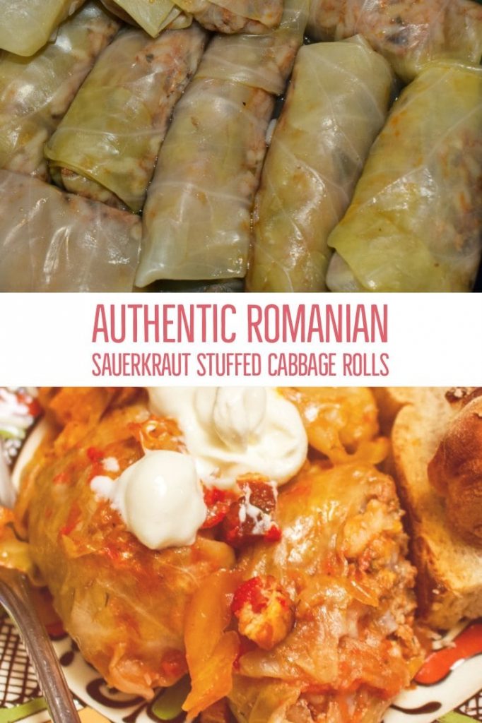 Authentic Romanian Sauerkraut Stuffed Cabbage Rolls