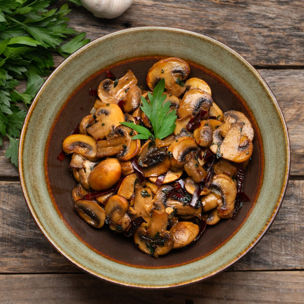 Spanish Lemon Garlic Mushrooms Tapas The Bossy Kitchen