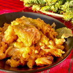 Cooked Romanian stuffed cabbage rolls.