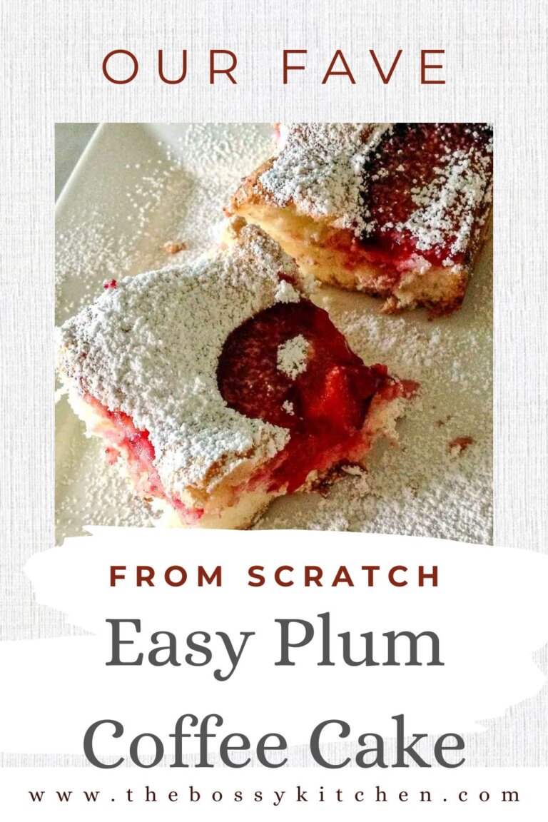 Easy Plum Coffee Cake-Summer Dessert – The Bossy Kitchen