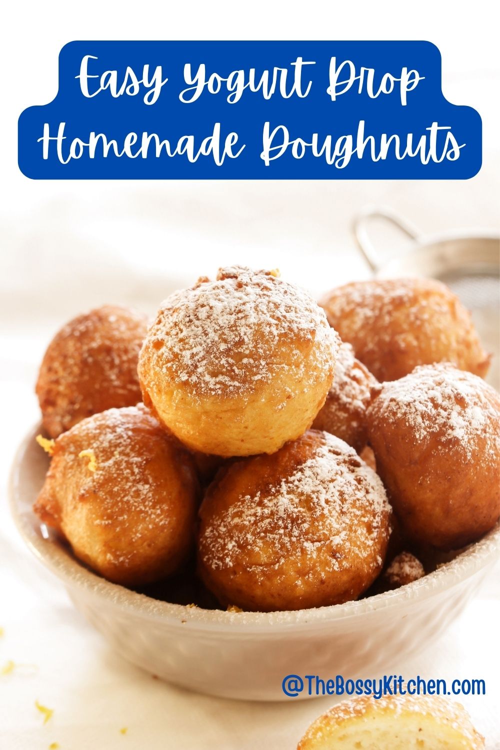 Easy yogurt drop homemade donuts
