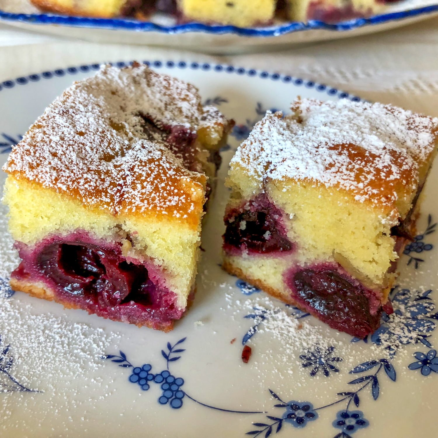 Pound Cake With Fruit And Almond Flakes- The Bossy Kitchen