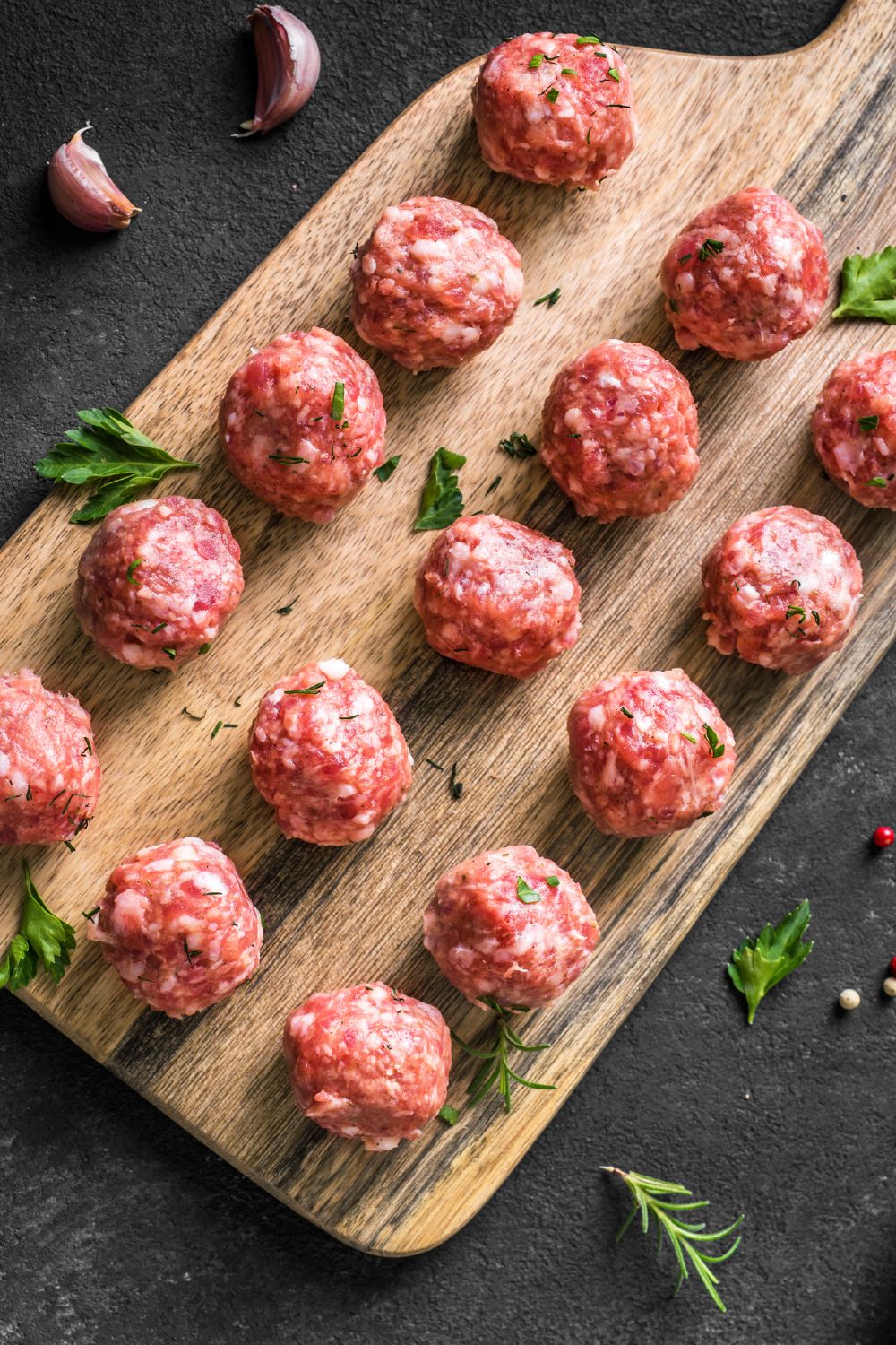 Raw meatballs
