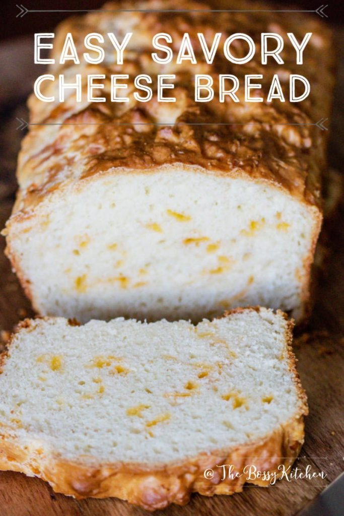 Easy Savory Cheese Bread -featured picture for Pinterest