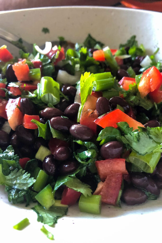 Mexican Beans Salad with black beans0