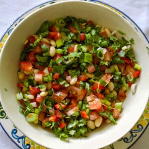 Mexican Pinto Bean Salad with Jalapeno pepper
