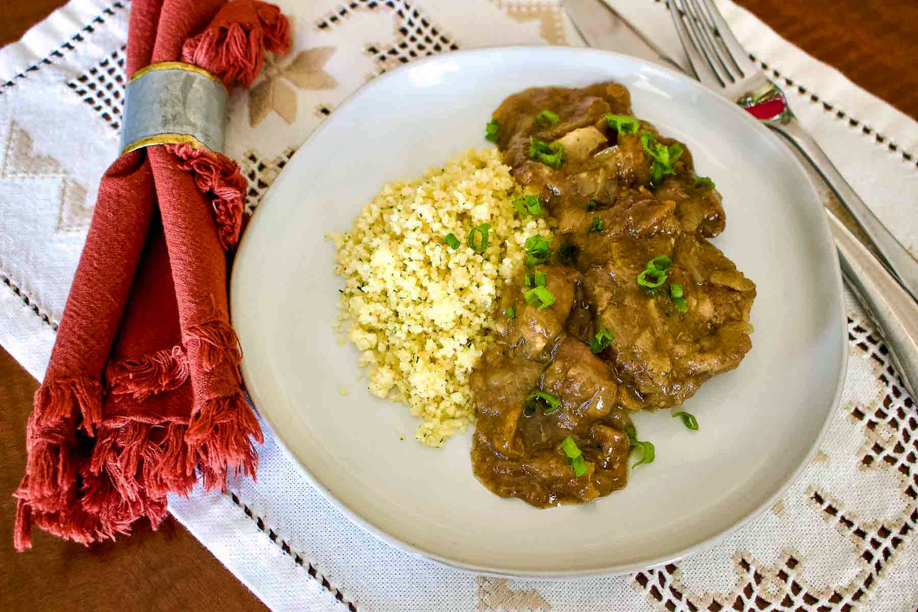 Moroccan Chicken with Figs And Couscous1 Moroccan Chicken with figs and couscous.