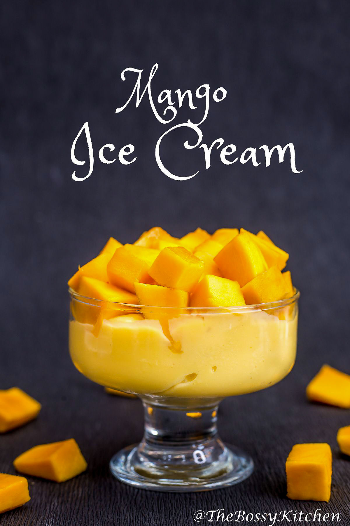 Mango Ice Cream Pinterest collage